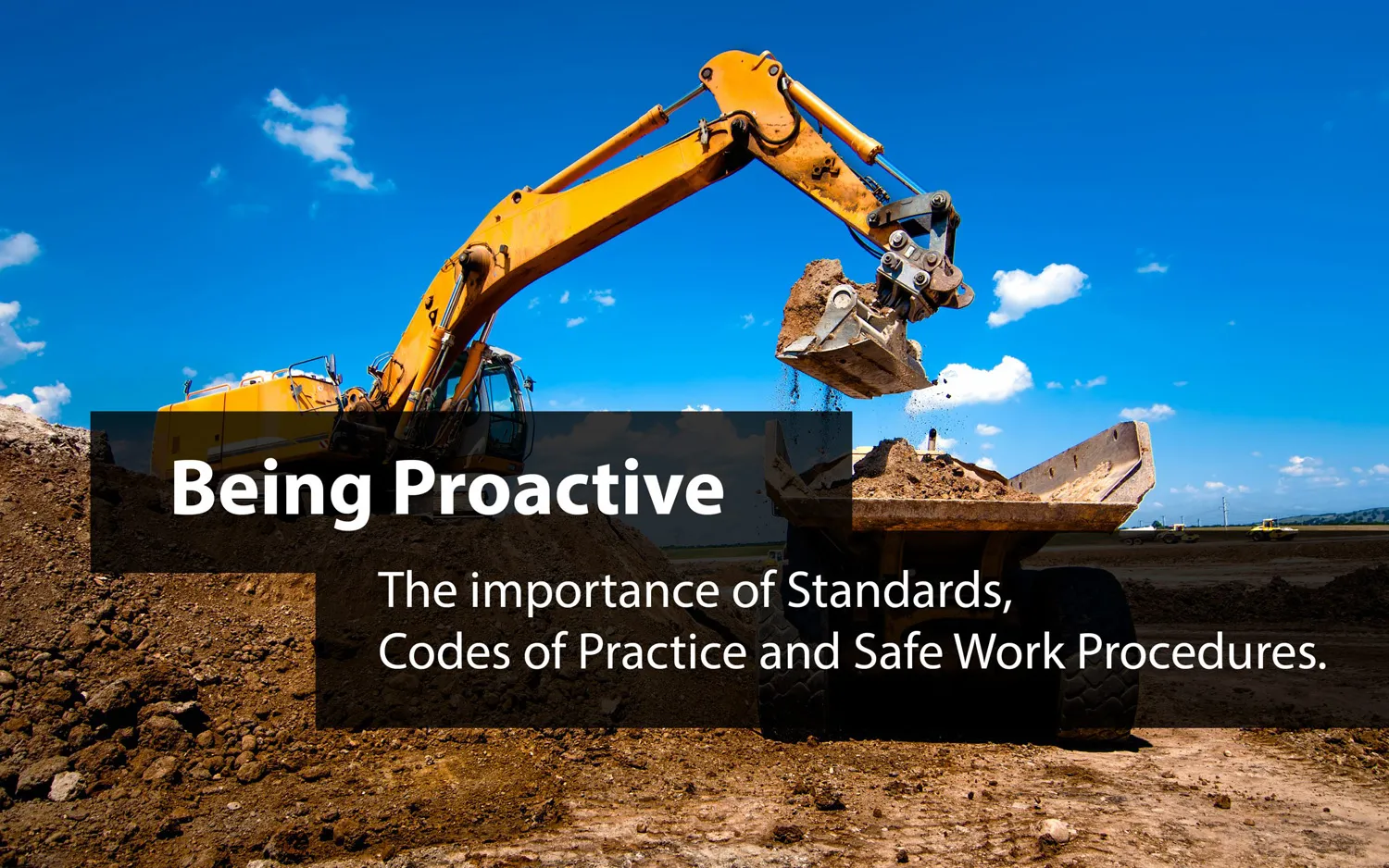 Being Proactive: The importance of Standards, Codes of Practice and Safe Work Procedures.