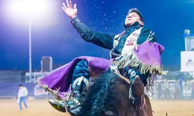 a man during a rodeo