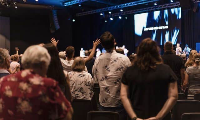 church during a prayer