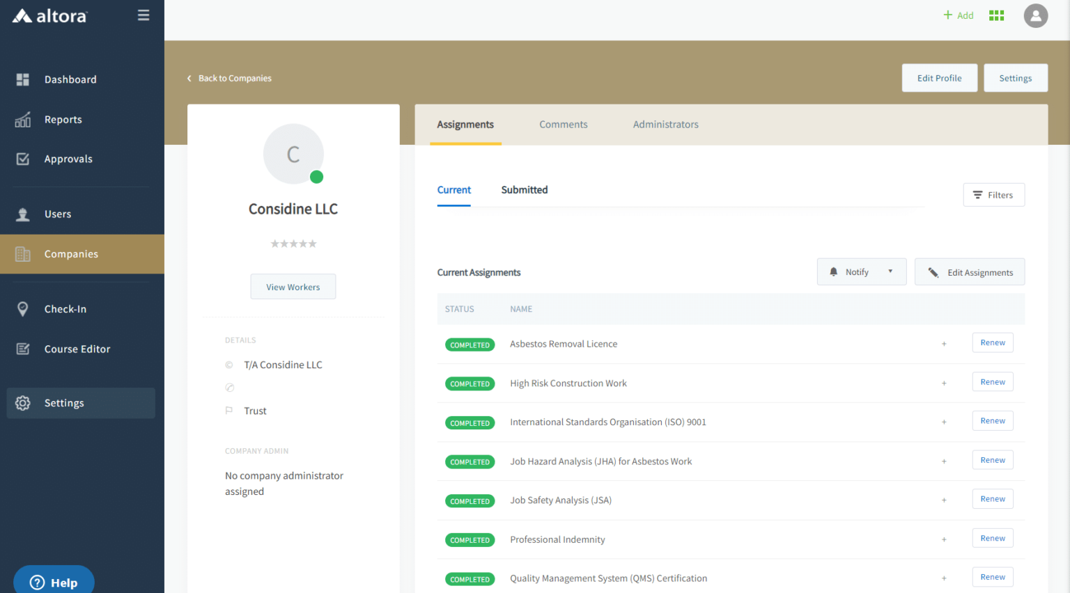 Contractor Management System